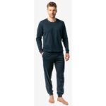 Living Crafts Bio-Herren-Schlafanzug "ALVAR", dark navy, Gr. L