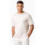 Living Crafts Bio-Herren-T-Shirt "AIDEN" aus schwerem Jersey, tofu, Gr. XL