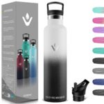 Trinkflasche Edelstahl 1L, BPAFrei, Thermosflasche, Auslaufsichere