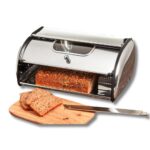 ® Brotkasten Edelstahl, Brotbox mit Sichtfenster,