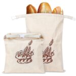 2 Stück 44 * 32,5cm Brotbeutel