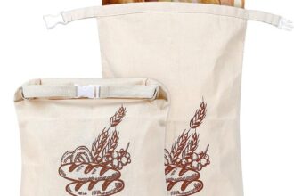 2 Stück 44 * 32,5cm Brotbeutel