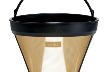 Cilio 0000116007 Kaffeefilter Größe 4, Edelstahl,