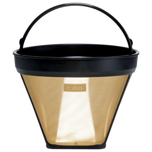 Cilio 0000116007 Kaffeefilter Größe 4, Edelstahl,