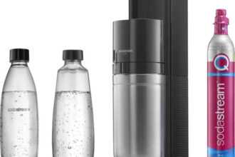 SodaStream DUO Glasflaschen Wassersprudler Titan (1