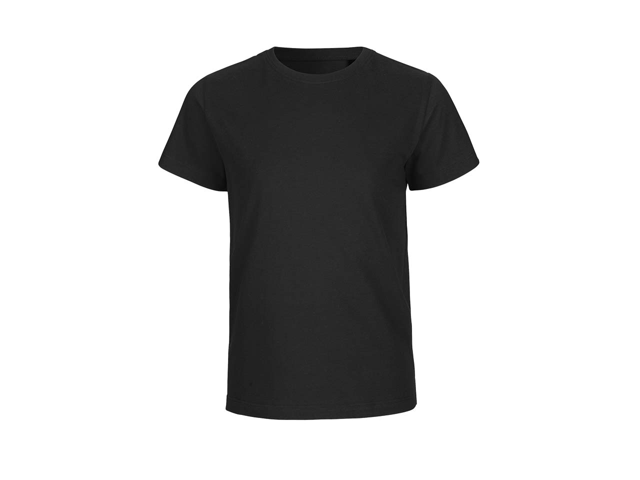 Neutral Bio-Kinder T-Shirt mit Rundhalsausschnitt schwarz, Gr. 140/146