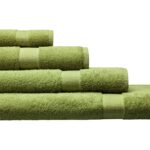 Cotonea Frottier Handtuch 50 x 100 cm, Bio-Baumwolle, pistazie
