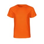 Neutral Bio-Kinder T-Shirt mit Rundhalsausschnitt orange, Gr. 92/98