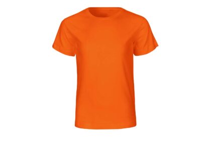 Neutral Bio-Kinder T-Shirt mit Rundhalsausschnitt orange, Gr. 92/98