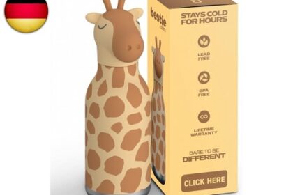 Bestie Kindertrinkflasche mit Strohhalm – Isolierte