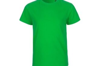 Neutral Bio-Kinder T-Shirt mit Rundhalsausschnitt hellgrün, Gr. 152/158