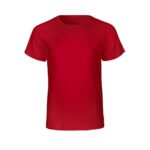 Neutral Bio-Kinder T-Shirt mit Rundhalsausschnitt rot, Gr. 104/110