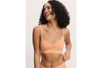 tranquillo Damen-Bralette "Nolaa" aus Tencel, peach, Gr. M