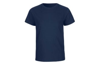 Neutral Bio-Kinder T-Shirt mit Rundhalsausschnitt navy, Gr. 116/122