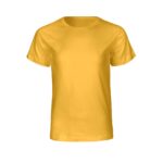 Neutral Bio-Kinder T-Shirt mit Rundhalsausschnitt gelb, Gr. 116/122
