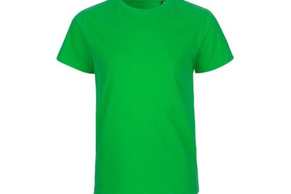 Neutral Bio-Kinder T-Shirt mit Rundhalsausschnitt hellgrün, Gr. 128/134