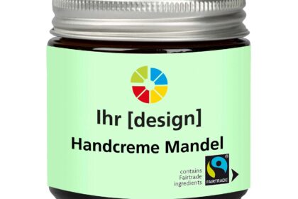 Fair Squared Handcreme "Mandel" inkl. 4-farbigem Druck, 50 ml