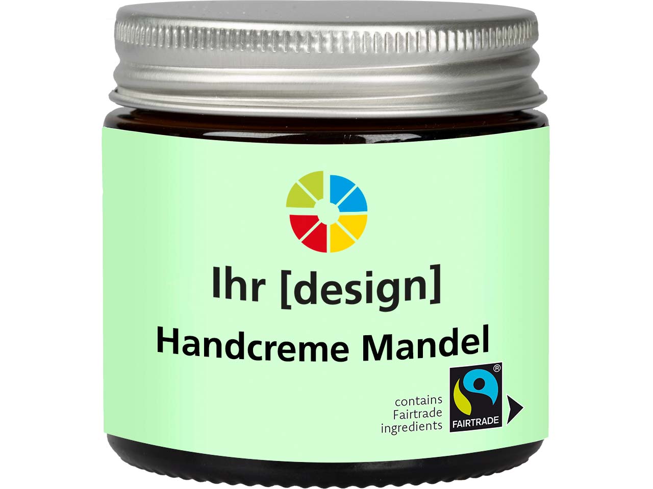 Fair Squared Handcreme "Mandel" inkl. 4-farbigem Druck, 50 ml