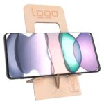 2-in-1-Handyhalter 'Flipster' aus FSC-zertifiziertem Holz mit Korkauflage, inkl. G