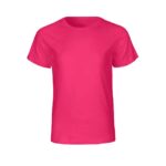 Neutral Bio-Kinder T-Shirt mit Rundhalsausschnitt pink, Gr. 104/110