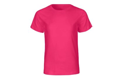 Neutral Bio-Kinder T-Shirt mit Rundhalsausschnitt pink, Gr. 104/110