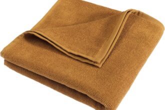 Living Crafts Bio-Handtuch "ORLANDO" 100 x 50 cm, amber