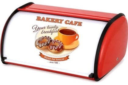 Brotkasten Edelstahl Brotbox Brotaufbewahrung Brotbehälter Retro