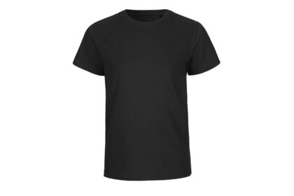 Neutral Bio-Kinder T-Shirt mit Rundhalsausschnitt schwarz, Gr. 128/134
