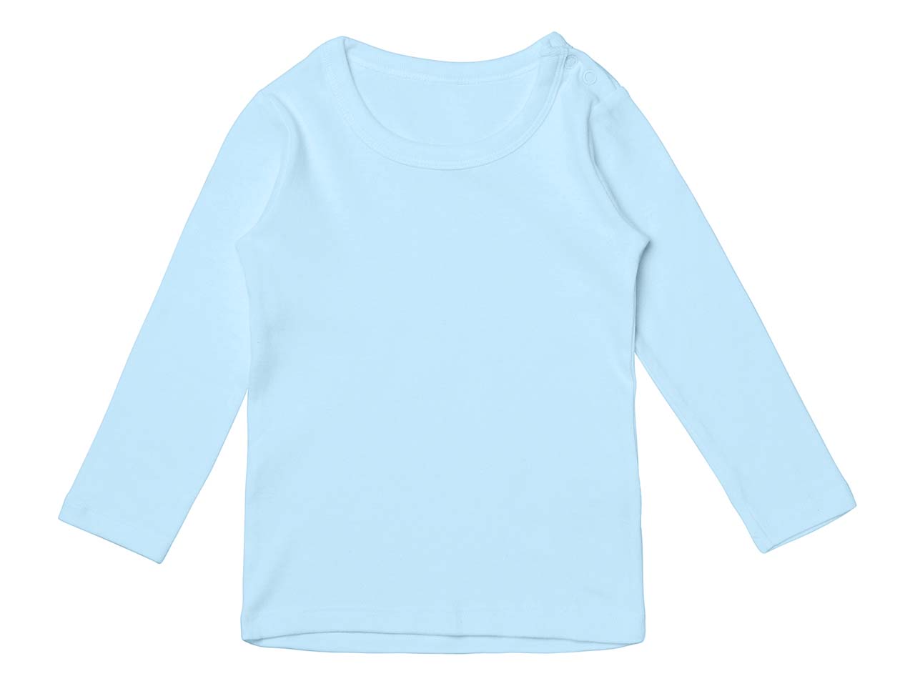 Neutral Bio-Baby-Langarmshirt Gr. 74, hellblau