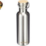 Edelstahlflasche mit Stainless Unibody Bamboo Cap