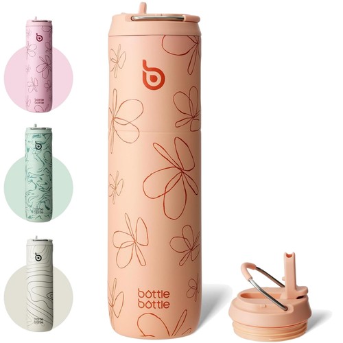 Edelstahl Trinkflasche Wasserflasche Sport Flasche Edelstahlflasche