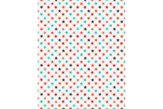 5 Bogen Recycling Geschenkpapier "Stars" 50 x 70 cm, 80g/m²