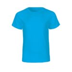 Neutral Bio-Kinder T-Shirt mit Rundhalsausschnitt saphirblau, Gr. 128/134