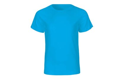 Neutral Bio-Kinder T-Shirt mit Rundhalsausschnitt saphirblau, Gr. 128/134