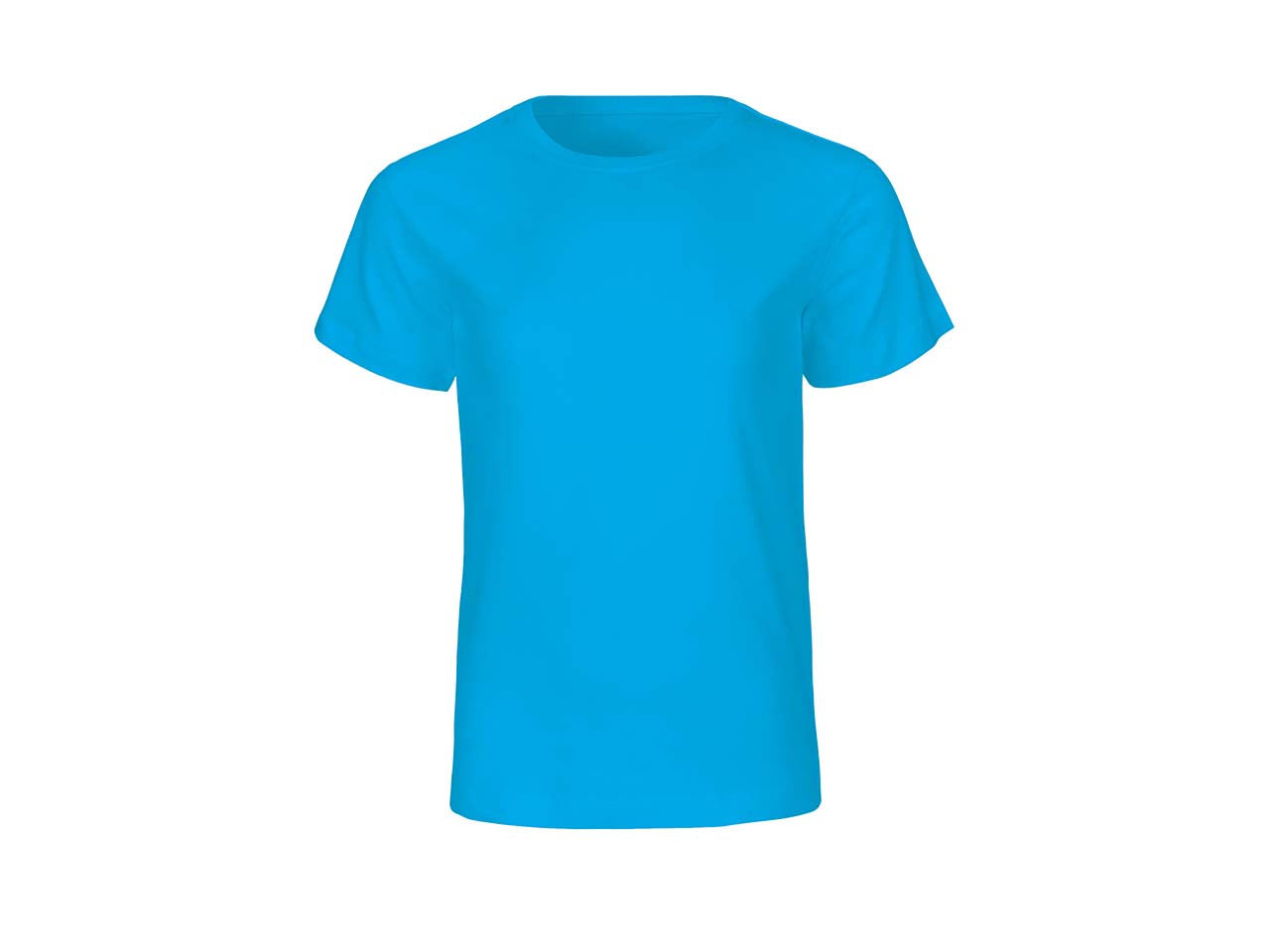 Neutral Bio-Kinder T-Shirt mit Rundhalsausschnitt saphirblau, Gr. 128/134